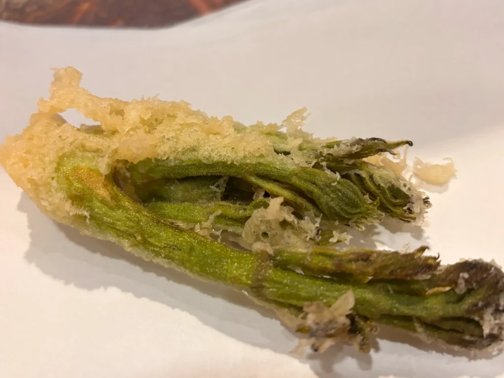 angelica tree shoot tempura