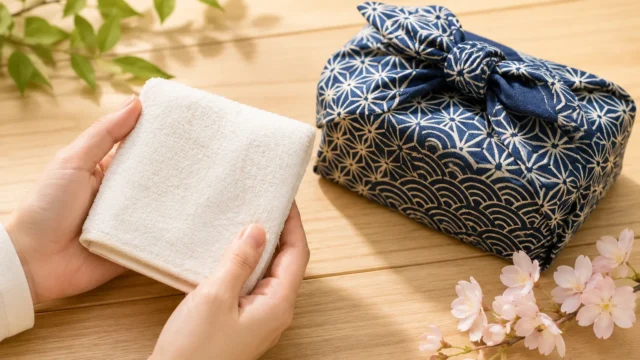 Japanese Hand Towel And Furoshiki 640x360
