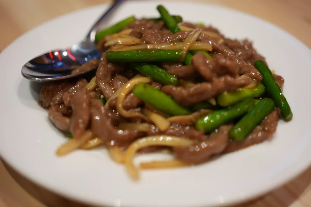 stir fried beef garlic chives